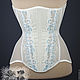 Прозрачный бельевой корсет удлиненный из сетки с мушками. Корсеты. Shi Corset (Анна). Интернет-магазин Ярмарка Мастеров.  Фото №2