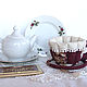 Cup and saucer. Candy box, for tea bags. Single Tea Sets. Elena Gavrilova. Online shopping on My Livemaster.  Фото №2