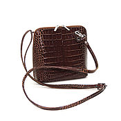 Сумки и аксессуары handmade. Livemaster - original item Crossbody bag: Women`s brown leather Handbag Thea Mod S83r-921. Handmade.