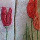 Vest felted Tulip morning. Vests. silk wool. My Livemaster. Фото №6