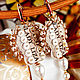 White pearl earrings. Embroidered earrings. Soutache earrings. Earrings. LADY-LIZA jewelry shop. My Livemaster. Фото №5