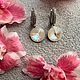 Серьги с кристаллами Swarovski. Серьги-продевки. GERAUF JEWELRY. Интернет-магазин Ярмарка Мастеров.  Фото №2