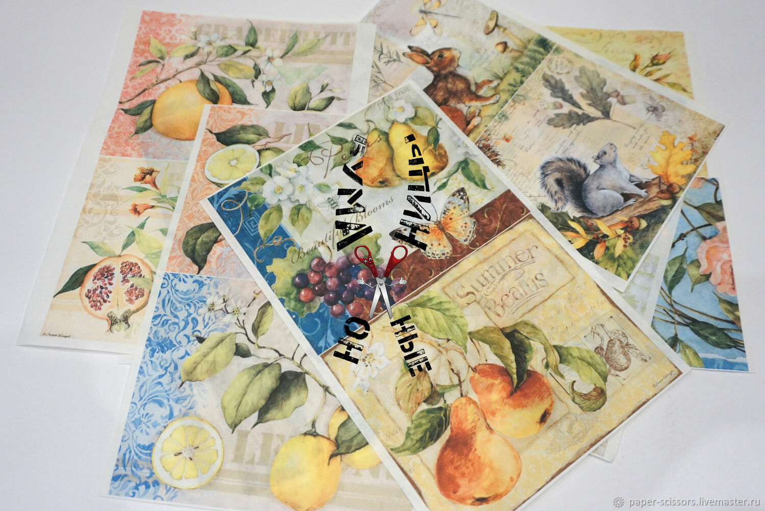 Декупажные карты Красота разная купить в интернет-магазине Ярмарка ...