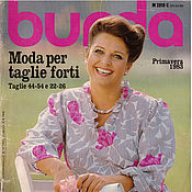 Материалы для творчества handmade. Livemaster - original item Burda Special Magazine for Full 1983 (Spring). Handmade.