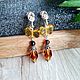 Amber. Earrings 'Gifts are not superfluous' amber silver. Earrings. Frollena II. Natural Baltic amber. My Livemaster. Фото №5