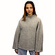 Grey merino wool sweater, size L in stock. Sweaters. STUDIO-FELT Katerina Alekseeva. Online shopping on My Livemaster.  Фото №2
