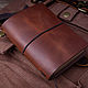 DOGMA PAGES PASSPORT notebook / Red-brown. Notebooks. Dogma Leather Goods. Online shopping on My Livemaster.  Фото №2