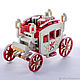 Заказать Елочная игрушка из дерева Карета крытая 3020 Red Classic. Dřevěné hračky. Ярмарка Мастеров. . Елочные игрушки Фото №3