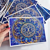 Открытки handmade. Livemaster - original item Set of postcards: Mandalas of Wealth. Handmade.