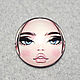 Face for brooch cabochon Matryoshka 20 mm No№3. Cabochons. agraf. Online shopping on My Livemaster.  Фото №2