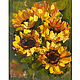 Oil painting sunflowers on canvas. Painting with flowers. Pictures. Lifia Art. Online shopping on My Livemaster.  Фото №2