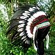 Double Feathers Indian Headdress, Native American Warbonnet. Suits. Indian Headdress Co. Интернет-магазин Ярмарка Мастеров.  Фото №2