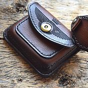 Сумки и аксессуары handmade. Livemaster - original item Coin holder-leather cardholder. Handmade.