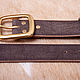 Men's belt made of genuine leather 'Boston'. Straps. sunleaves (SunLeaves). My Livemaster. Фото №4