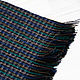 Elegant men's wool scarf in blue and green check, Scarves, Moscow,  Фото №1