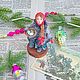 Ватная игрушка ретро девочка. Елочные игрушки. Ватные игрушки Татьяны Низовцевой. Ярмарка Мастеров.  Фото №5