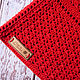 Order Author's knitted red top with a combination of patterns Marrakech. Вязаные игрушки - Ольга (knitlandiya). Livemaster. . Tops Фото №3