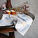 Linen kitchen towels 'Fern in blue', Towels, Vladimir,  Фото №1