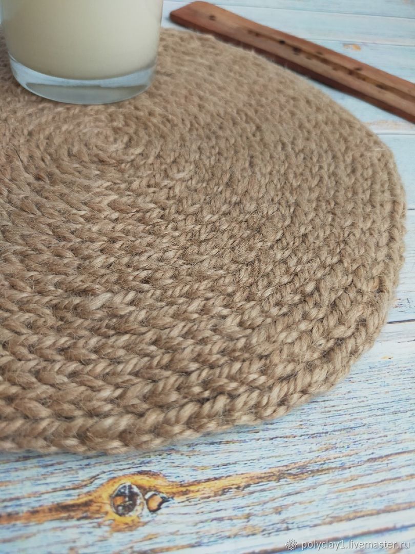Салфетка из джута купить в интернет-магазине Ярмарка Мастеров по цене ...