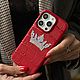 Чехол на iPhone 16 Pro Max из кожи крокодила с короной. Чехол. Маргарита. Интернет-магазин Ярмарка Мастеров.  Фото №2