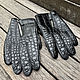 Men's Crocodile Leather Gloves. Gloves. exotiqpython. My Livemaster. Фото №4