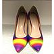 Shoes are handmade, 'rainbow 2'. Shoes. Anastasia Suvaryan обувь ручной работы. Online shopping on My Livemaster.  Фото №2