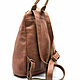 Кожаный рюкзак женский Карден (коричневый). Рюкзаки. ЭклектикАрт. Ярмарка Мастеров.  Фото №4