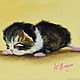 Pastel painting ' Kitten Fluff'. Pictures. yuliabogun. Online shopping on My Livemaster.  Фото №2