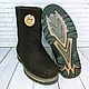 Валенки тёмно-коричневые 41 размера!. Валенки. Александра Шаталова. Ярмарка Мастеров.  Фото №5