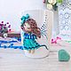Кружка с декором из полимерной глины куколка. Кружки и чашки. tea toys. Интернет-магазин Ярмарка Мастеров.  Фото №2