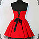Women's dress 'Bright red' Art.117. Dresses. ModSister. My Livemaster. Фото №4