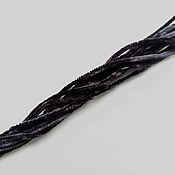 Материалы для творчества handmade. Livemaster - original item Chenille Spain, color black, 3 mm.,1 meter. Handmade.