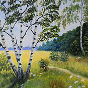Картины и панно handmade. Livemaster - original item "Russian birch" Oil painting. Handmade.