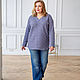 Pullover Tunic Cotton Stretch Plus Size. Pullover Sweaters. NATALINI. My Livemaster. Фото №5