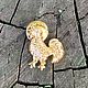 Заказать Винтаж: Брошь Петушок от ACONDA. Брошки с блошки и ещё немножко.. (ik07). Ярмарка Мастеров. . Броши винтажные Фото №3