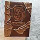 Leather diary. Leo. Genuine leather, Name souvenirs, Barnaul,  Фото №1