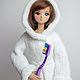 Вязаный халат и тапочки для куклы Smart, 1/3 BJD, Одежда для кукол, Балахна,  Фото №1