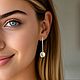 Серьги “Princess” с жемчугом, натуральный жемчуг. Серьги классические. SILVER MODA. Ярмарка Мастеров.  Фото №7