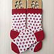 RussianSocks Вязаные носочки с сердечками любимой девушке. Носки. RussianSocks ВЯЗАНЫЕ НОСКИ ВАРЕЖКИ. Интернет-магазин Ярмарка Мастеров.  Фото №2