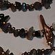 Order Beads labradorite and pearls Biwa. HandMade from Olga. Livemaster. . Necklace Фото №3