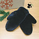 Order Selemeneva mink mitten gloves for women. Black. Mishan (mishan). Livemaster. . Mittens Фото №3