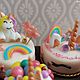 Doll food unicorn Cake for Dollhouse. Doll food. MiniDom (Irina). My Livemaster. Фото №4