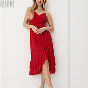 Одежда handmade. Livemaster - original item dresses: Red dress 