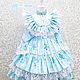 Заказать Платье " Joséphine"  голубая  нежность. Little___dress. Ярмарка Мастеров. . Платье Фото №3
