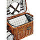 Order Dawn picnic basket (for 4 persons) with a blanket. H-Present more, than a gift!. Livemaster. . Picnic baskets Фото №3