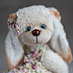 Тедди Зайка Лапочка. Тедди Зверята. Teddy by Olga Prokudina. Ярмарка Мастеров.  Фото №5