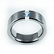 Order Titanium ring with blue Topaz. asgdesign. Livemaster. . Rings Фото №3