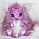 Сиреневый котенок. Мягкие игрушки. Mari_Crafts. Интернет-магазин Ярмарка Мастеров.  Фото №2