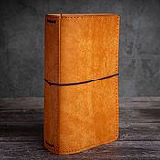 Канцелярские товары handmade. Livemaster - original item Travel notebook DOGMA PERSONAL TN (Color orange & ivory). Handmade.