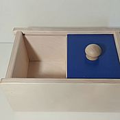 Куклы и игрушки ручной работы. Ярмарка Мастеров - ручная работа Caja de material Montessori con tapa deslizante. Handmade.